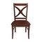 International Concepts Set of 2 Salerno Chairs, with Wood Seats, Espresso C581-14P - alternate 4